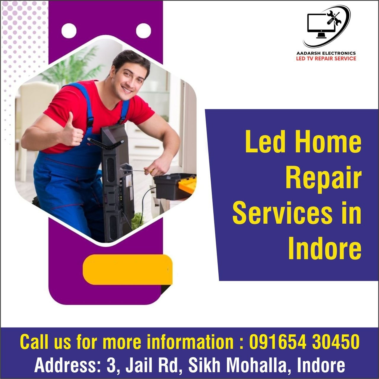 Samsung LED TV Home Repair Services Near Me in Indore